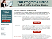 Tablet Screenshot of phdprogramsonline.org